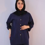 شومیز | سیلک کد 1093 – سرمه ای