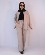 شومیز | سیلک کد 1093 – طوسی - Image 3