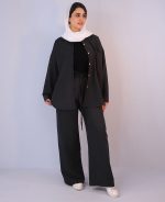 شومیز | سیلک کد 1093 – مشکی - Image 3