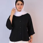 شومیز | صدف آستین سه ربع کد 10104 – مشکی