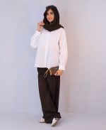شومیز | مدل شومیز بیسیک مانا کد 10116– سفید - Image 3