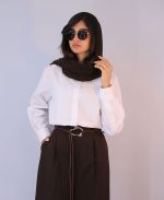 شومیز | مدل شومیز بیسیک مانا کد 10116– سفید - Image 2