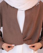 شومیز | مدل شومیز سیلک ملیسا کد 10118- قهوه ای - Image 3
