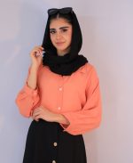 شومیز | مدل شومیز وال بالنی کد 10122 – گلبهی - Image 2