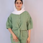 شومیز | مدل شومیز کوک دوزی کد 1095 – سبز