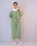 شومیز | مدل شومیز کوک دوزی کد 1095 – سبز - Image 2
