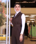 مانتو | اورال پاتریشیا کد 1063 – قهوه ای - Image 2