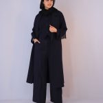 مانتو | مدل اورکت ماندانا کد 1046 – سرمه ای
