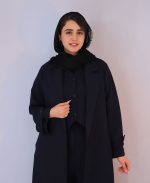 مانتو | مدل اورکت ماندانا کد 1046 – سرمه ای - Image 2