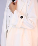 مانتو | مدل اورکت ماندانا کد 1046 – سفید - Image 3