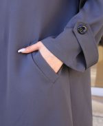 مانتو | مدل اورکت ماندانا کد 1046 – طوسی - Image 2