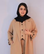 مانتو | مدل اورکت ماندانا کد 1046 – نسکافه ای - Image 2
