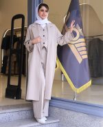 مانتو | مدل اورکت ماندانا کد 1046 – کرم روشن