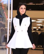 مانتو | عروسکی آنیتا کد 1051 – سفید - Image 2