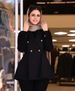 مانتو | عروسکی آنیتا کد 1051 – مشکی - Image 2