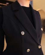 مانتو | عروسکی آنیتا کد 1051 – مشکی - Image 3