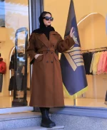 مانتو | مدل اورکت دنیز کد 10139 – قهوه ای