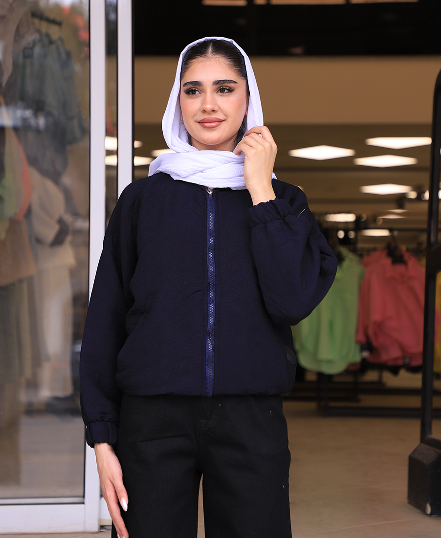 مانتو مدل بامبر قلبی کد 10137 – سرمه ای مانتو | مدل بامبر قلبی کد 10137 – سرمه ای - Image 1