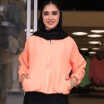 مانتو | مدل بامبر قلبی کد 10137 – نارنجی