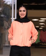 مانتو | مدل بامبر قلبی کد 10137 – نارنجی