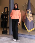 مانتو | مدل بامبر قلبی کد 10137 – نارنجی - Image 2
