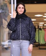 مانتو | مدل بامبر پلنگی کد 10132 – طوسی