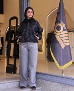 مانتو | مدل بامبر پلنگی کد 10132 – طوسی - Image 2