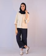 مانتو | مدل بامبر کتان کد 10127– استخوانی - Image 2