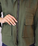 مانتو | مدل بامبر کتان کد 10127– سبز لجنی - Image 3