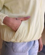 مانتو | مدل بامبر گلدوزی اچ کد 10133– زرد - Image 2