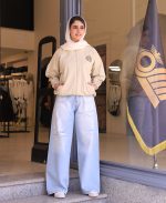 مانتو | مدل بامبر گلدوزی اچ کد 10133– کرم - Image 2