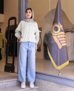 مانتو | مدل بامبر گلدوزی تنیسی کد 10134 – سبز - Image 2