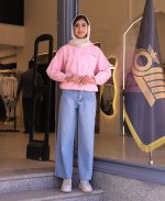 مانتو | مدل بامبر گلدوزی تنیسی کد 10134 – صورتی پررنگ - Image 2