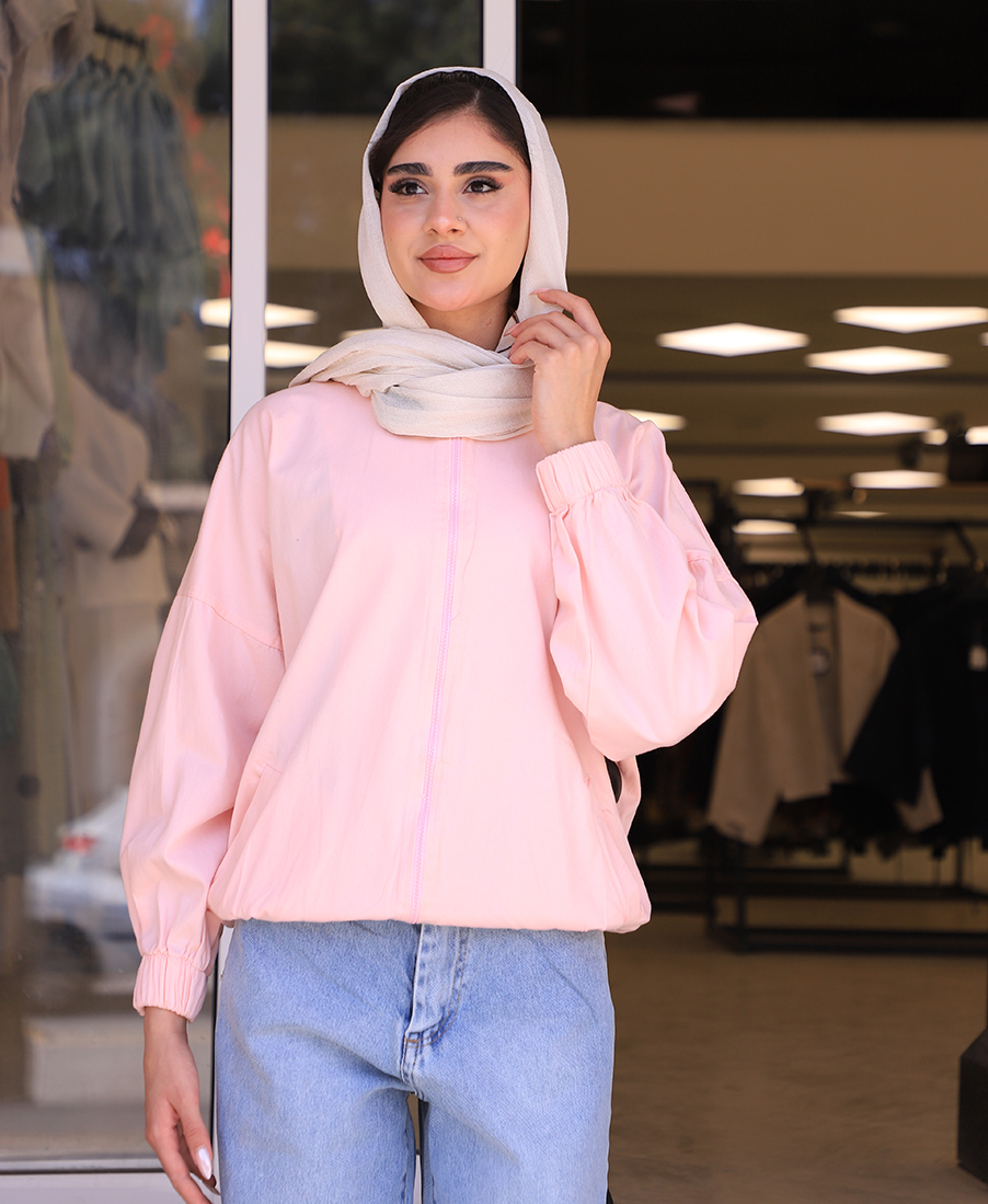 مانتو مدل بامبر گلدوزی تنیسی کد 10134 – صورتی مانتو | مدل بامبر گلدوزی تنیسی کد 10134 – صورتی - Image 1