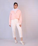 مانتو | مدل شومیز دوتیکه رزا کد 10142– صورتی - Image 2