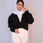 مانتو | مدل شومیز دوتیکه رزا کد 10142– مشکی