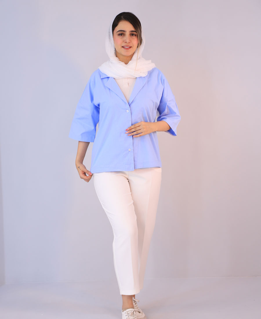 کت لینن کد 10101 – آبی کت | لینن کد 10101 – آبی - Image 1