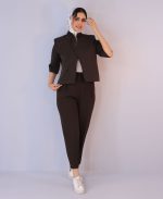 کت| مدل کت بلیزر گابرینا کد 10117- مشکی - Image 2