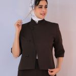 کت| مدل کت بلیزر گابرینا کد 10117- قهوه ای