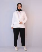 کت | مدل کت مایسا کرپ کد 10128 - سفید - Image 2