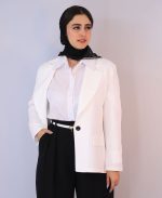 کت | مدل کت مایسا کرپ کد 10128 - سفید