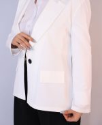 کت | مدل کت مایسا کرپ کد 10128 - سفید - Image 3