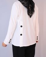 کت | مدل کت مایسا کرپ کد 10128 - سفید - Image 4