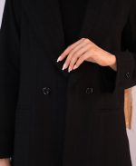 کت | مدل کت یقه بلیزر کد 1091 – مشکی - Image 4