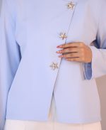 کت | مزونی ستاره کد 10112 – آبی - Image 3