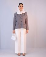 کت | مزونی کاترینا کد 1088 – طوسی - Image 2